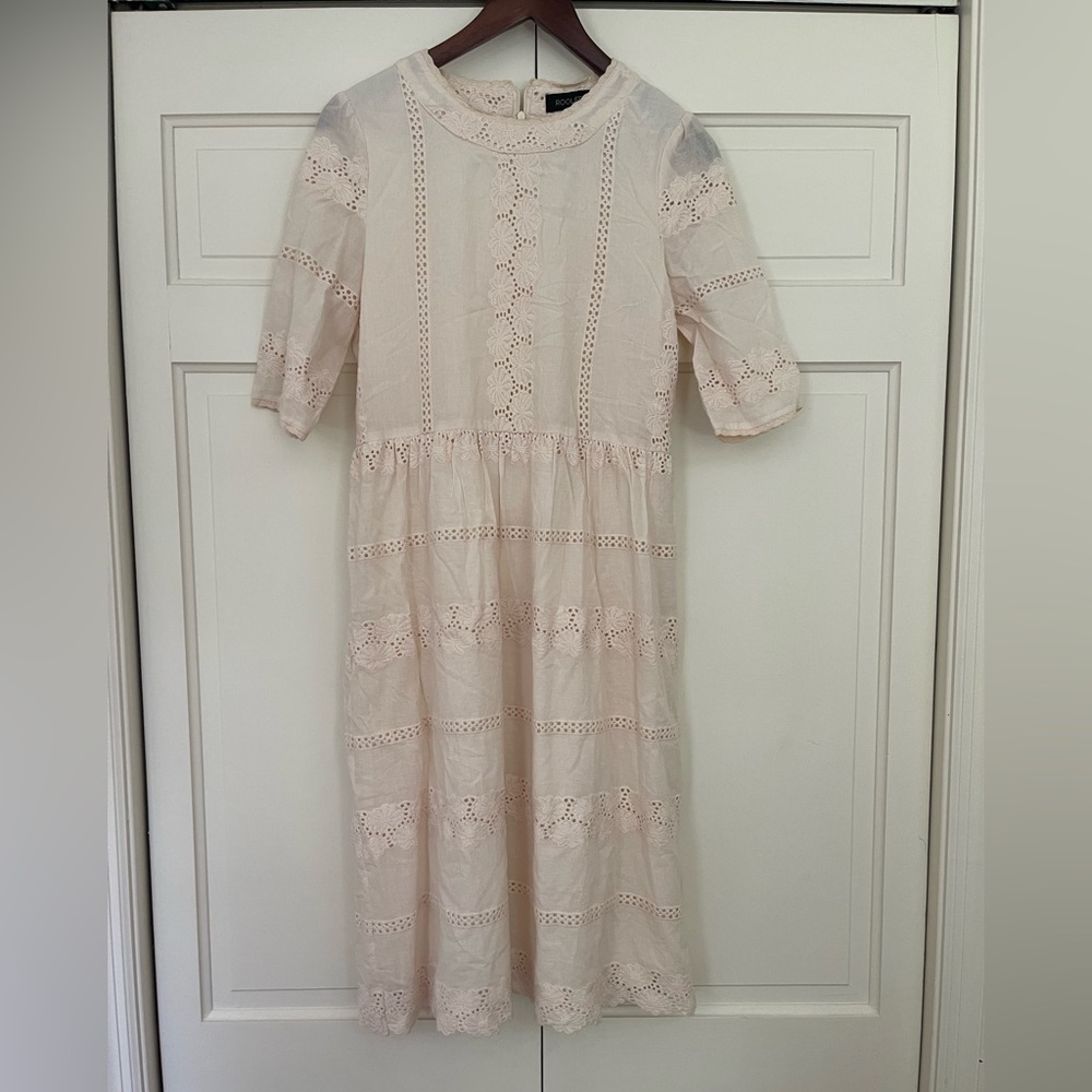Roolee Eyelet Midi Dress